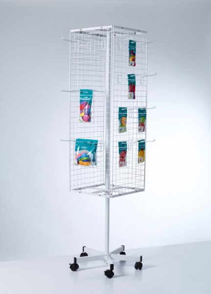 PW011-Buyck Displays-MOLEN MET NET-STRUCTUUR IN METAAL VOOR LOSSE HAKEN