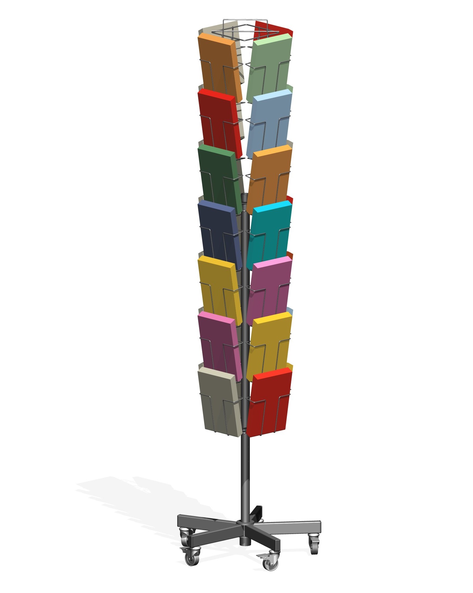 Présentoir En Bois Pour Cartes De Vœux - Multilayer, Dimensions 25x10.5x22.5 Cm, Pour Brochures, Autocollants, Bureau - 3